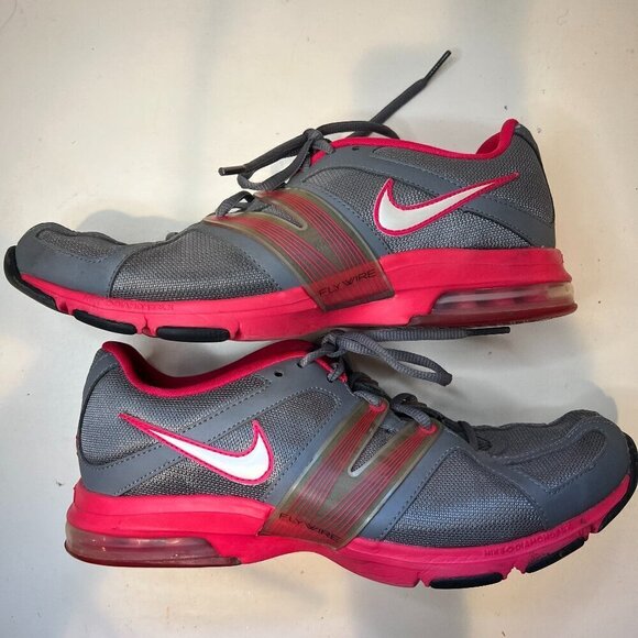 Nike Max Trainer Excel Fly Wire Gray/pink Cross Trainer Sneakers, Size 9 - Picture 1 of 10